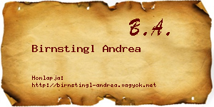 Birnstingl Andrea névjegykártya